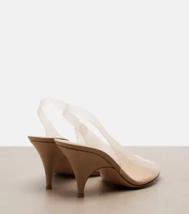 Gianvito Rossi Leather-trimmed slingback sandals | Thumbnail 4
