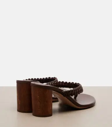Gianvito Rossi Braided leather thong sandals | Thumbnail 2