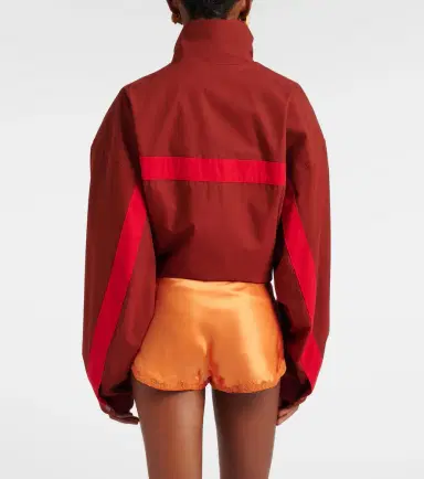 Saint Laurent Lace-trimmed silk crêpe muslin shorts | Thumbnail 5
