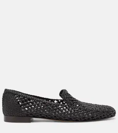 Le Monde Béryl Le Monde Béryl Soft woven leather slip-on shoes | Thumbnail 2