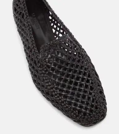 Le Monde Béryl Le Monde Béryl Soft woven leather slip-on shoes | Thumbnail 3