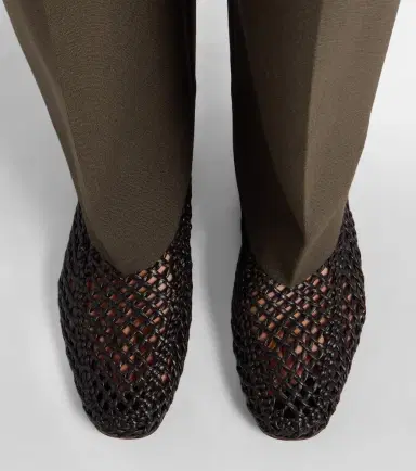 Le Monde Béryl Le Monde Béryl Soft woven leather slip-on shoes | Thumbnail 5