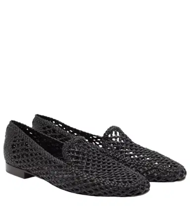 Le Monde Béryl Le Monde Béryl Soft woven leather slip-on shoes | Thumbnail 1