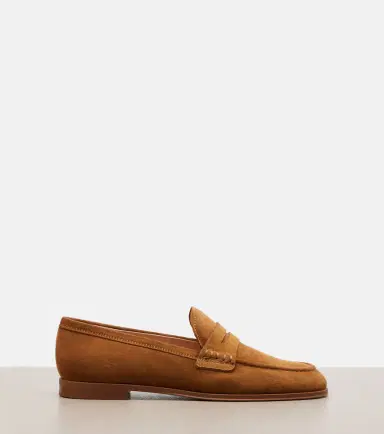Gianvito Rossi Georgie suede penny loafers | Thumbnail 3 Gianvito Rossi Georgie suede penny loafers | Thumbnail 3