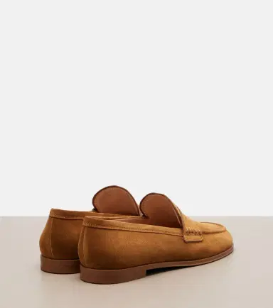 Gianvito Rossi Georgie suede penny loafers | Thumbnail 4 Gianvito Rossi Georgie suede penny loafers | Thumbnail 4