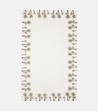 LES OTTOMANS Embroidered cotton tablecloth | Thumbnail 4