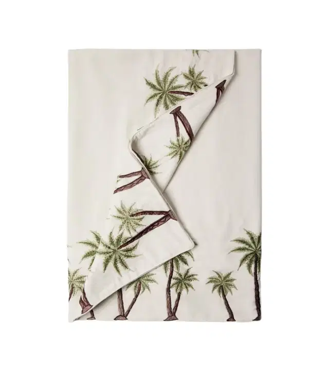 LES OTTOMANS Embroidered cotton tablecloth