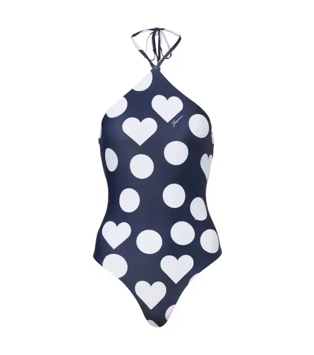 Jacquemus Bastide printed halterneck swimsuit