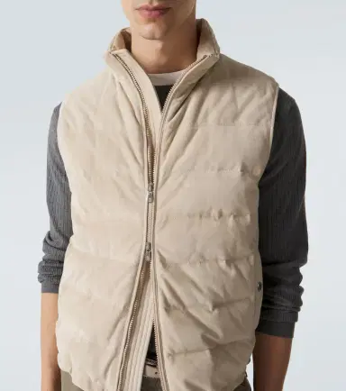 Brunello Cucinelli Suede down vest | Thumbnail 3 Brunello Cucinelli Suede down vest | Thumbnail 3