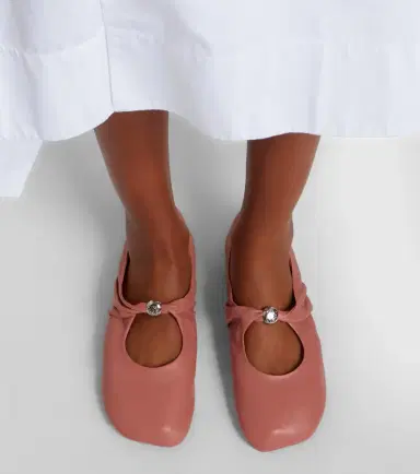 Loewe Pebble Soft leather Mary Jane flats | Thumbnail 6