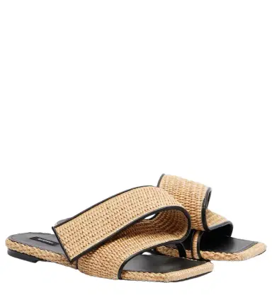 Givenchy Twisted Ribbon leather-trimmed sandals | Thumbnail 1 Givenchy Twisted Ribbon leather-trimmed sandals | Thumbnail 1