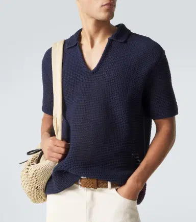 Orlebar Brown Batten crochet cotton polo shirt | Thumbnail 5 Orlebar Brown Batten crochet cotton polo shirt | Thumbnail 5