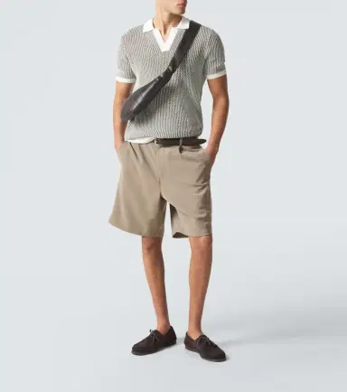 Orlebar Brown Horton crochet cotton polo sweater | Thumbnail 2