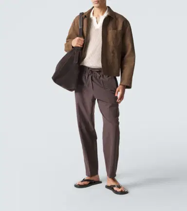 Orlebar Brown Horton crochet cotton polo sweater | Thumbnail 2