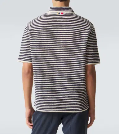 Orlebar Brown Lowry striped crochet cotton polo sweater | Thumbnail 5 Orlebar Brown Lowry striped crochet cotton polo sweater | Thumbnail 5