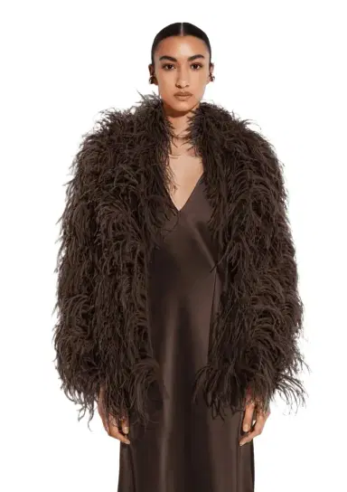 LAPOINTE Marbled Feathers Cropped Jacket | Thumbnail 1 LAPOINTE Marbled Feathers Cropped Jacket | Thumbnail 1