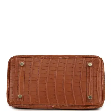 HERMÈS Hermes Birkin 25 Gold Matte Alligator Gold Hardware | Thumbnail 6 HERMÈS Hermes Birkin 25 Gold Matte Alligator Gold Hardware | Thumbnail 6