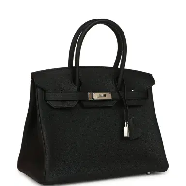 HERMÈS Hermes Birkin 30 Black Togo Palladium Hardware | Thumbnail 2 HERMÈS Hermes Birkin 30 Black Togo Palladium Hardware | Thumbnail 2