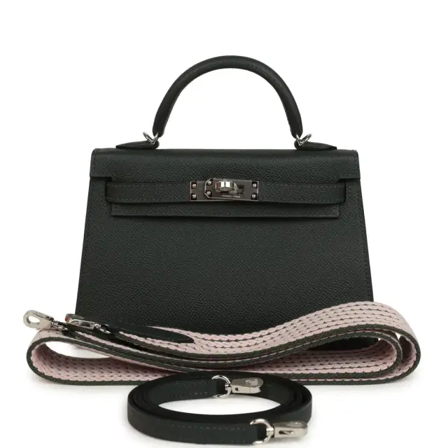 hermes Hermes Kelly Sellier 20 Vert Fonce Epsom Palladium Hardware