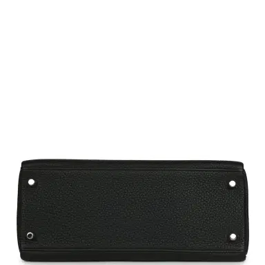HERMÈS Pre-owned Hermes Kelly Retourne 28 Black Togo Palladium Hardware | Thumbnail 6