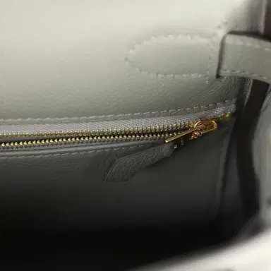 HERMÈS Pre-owned Hermes Kelly Retourne 28 Gris Meyer Evercolor Gold Hardware | Thumbnail 9