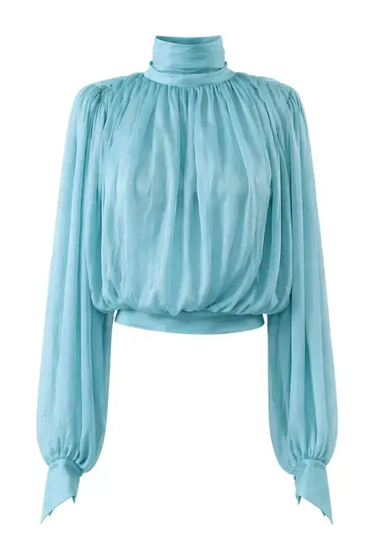 Long Sleeve Top with Scarf Detail