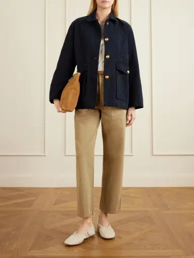 Nili Lotan Earl Herringbone Cotton Straight-leg Pants | Thumbnail 2 Nili Lotan Earl Herringbone Cotton Straight-leg Pants | Thumbnail 2