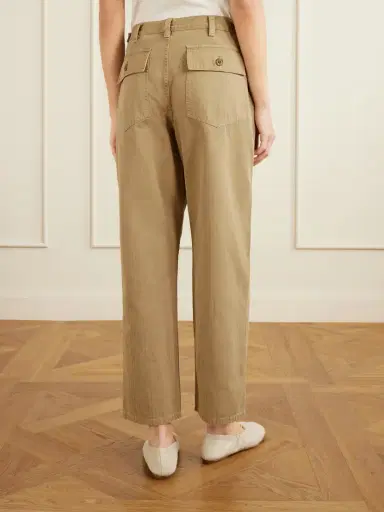 Nili Lotan Earl Herringbone Cotton Straight-leg Pants | Thumbnail 4 Nili Lotan Earl Herringbone Cotton Straight-leg Pants | Thumbnail 4