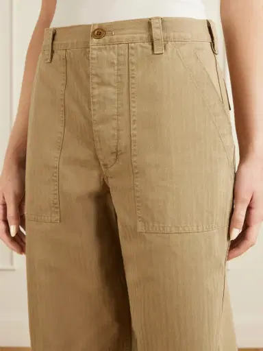 Nili Lotan Earl Herringbone Cotton Straight-leg Pants | Thumbnail 5 Nili Lotan Earl Herringbone Cotton Straight-leg Pants | Thumbnail 5