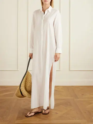 Nili Lotan Mina Cotton-voile Midi Dress | Thumbnail 2