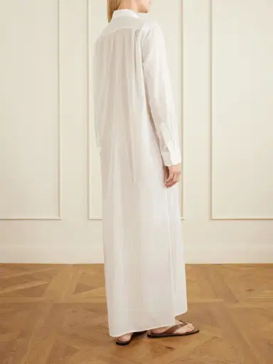 Nili Lotan Mina Cotton-voile Midi Dress | Thumbnail 3