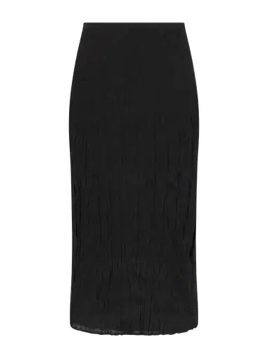 TOTEME Crinkled Knit Viscose Midi Skirt | Thumbnail 1 TOTEME Crinkled Knit Viscose Midi Skirt | Thumbnail 1