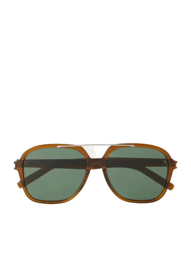 Sl 545 Aviator-style Acetate Sunglasses