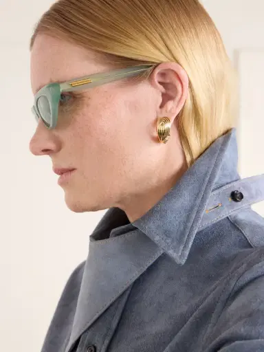 Bottega Veneta Eyewear Curvy Cat-eye Acetate Sunglasses | Thumbnail 5 Bottega Veneta Eyewear Curvy Cat-eye Acetate Sunglasses | Thumbnail 5