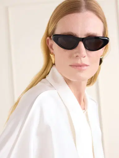 Bottega Veneta Eyewear Curvy Cat-eye Acetate Sunglasses | Thumbnail 2