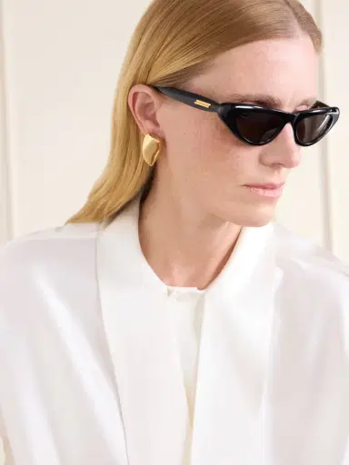 Bottega Veneta Eyewear Curvy Cat-eye Acetate Sunglasses | Thumbnail 5
