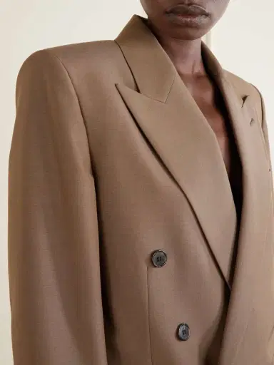 Saint Laurent Double-breasted Wool And Mohair-blend Blazer | Thumbnail 4