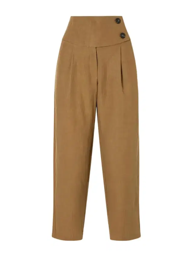 Le Kasha Dafash High-rise Pleated Linen Straight-leg Pants