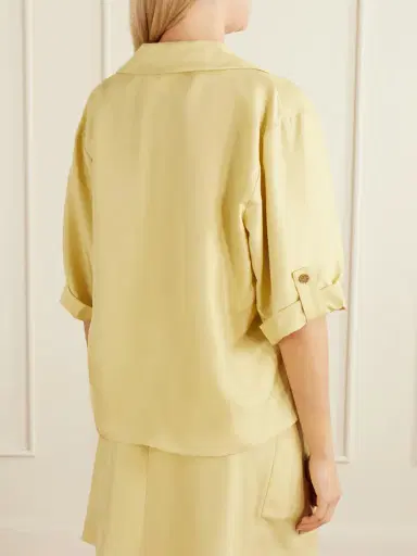 Le Kasha Abnus Cropped Silk Shirt | Thumbnail 4 Le Kasha Abnus Cropped Silk Shirt | Thumbnail 4