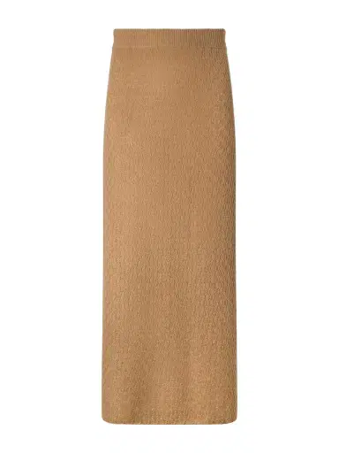 Le Kasha Sunnie Pointelle-knit Cashmere Midi Skirt | Thumbnail 1