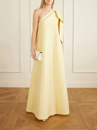 BERNADETTE Winnette One-shoulder Crepe Gown | Thumbnail 2