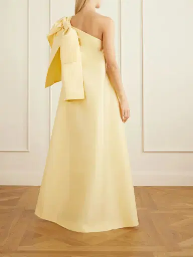 BERNADETTE Winnette One-shoulder Crepe Gown | Thumbnail 3