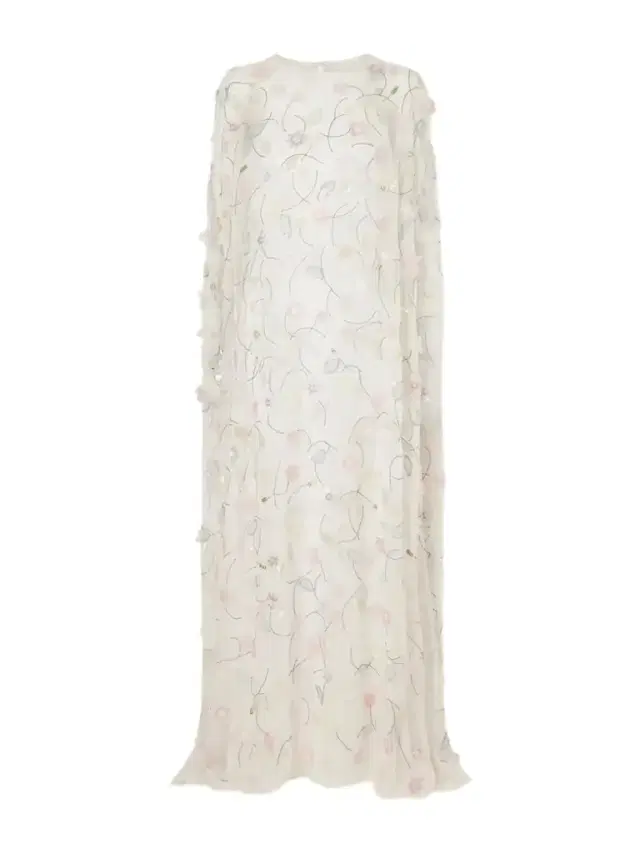 Embroidered Sequin-detailed Recycled Chiffon Gown Embroidered Sequin-detailed Recycled Chiffon Gown