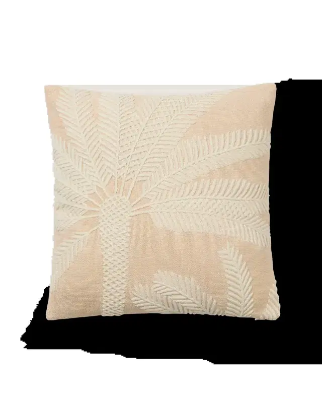 Emporio Sirenuse Offset Palm Embroidered Cushion Cover