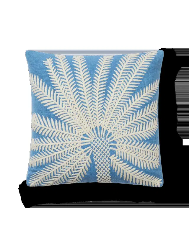 Emporio Sirenuse Palm Embroidered Cushion Cover