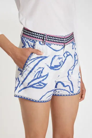 Emporio Sirenuse Shorts Paisley Blue | Thumbnail 4