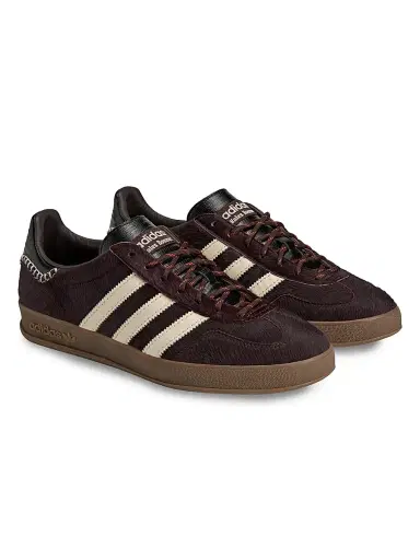 adidas Men's  X Wales Bonner Gazelle Pony Hair Low-Top Sneakers - Aurora Coffee | Thumbnail 2