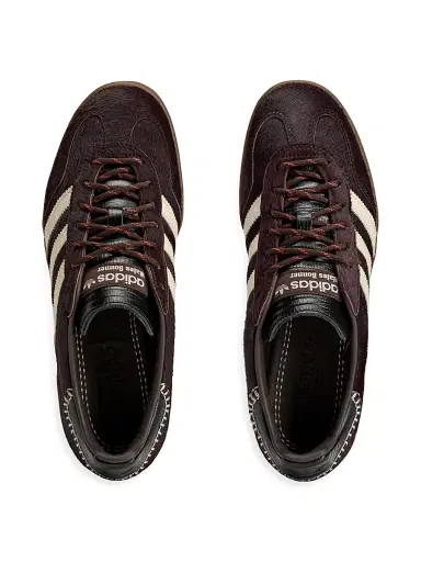 adidas Men's  X Wales Bonner Gazelle Pony Hair Low-Top Sneakers - Aurora Coffee | Thumbnail 4