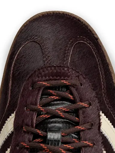 adidas Men's  X Wales Bonner Gazelle Pony Hair Low-Top Sneakers - Aurora Coffee | Thumbnail 8