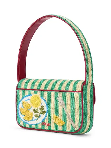 Staud Women's Tommy Summer Lobster-Beaded Shoulder Bag - Summer Lobster | Thumbnail 2 Staud Women's Tommy Summer Lobster-Beaded Shoulder Bag - Summer Lobster | Thumbnail 2